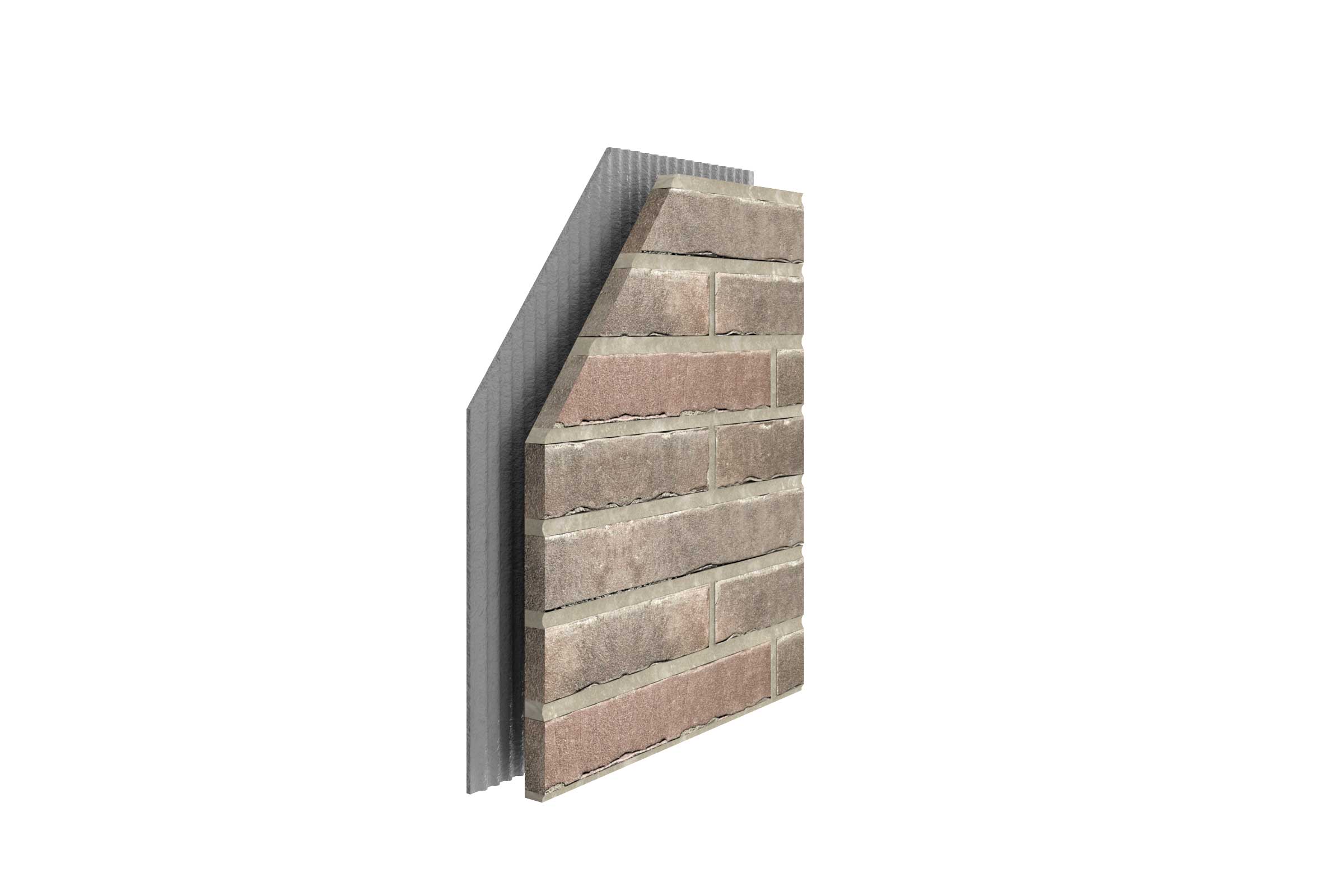 Structura termosistemului, stratul de finisaj: placaj din riflaje de clincher StoBrick pe termosistemul StoTherm Mineral